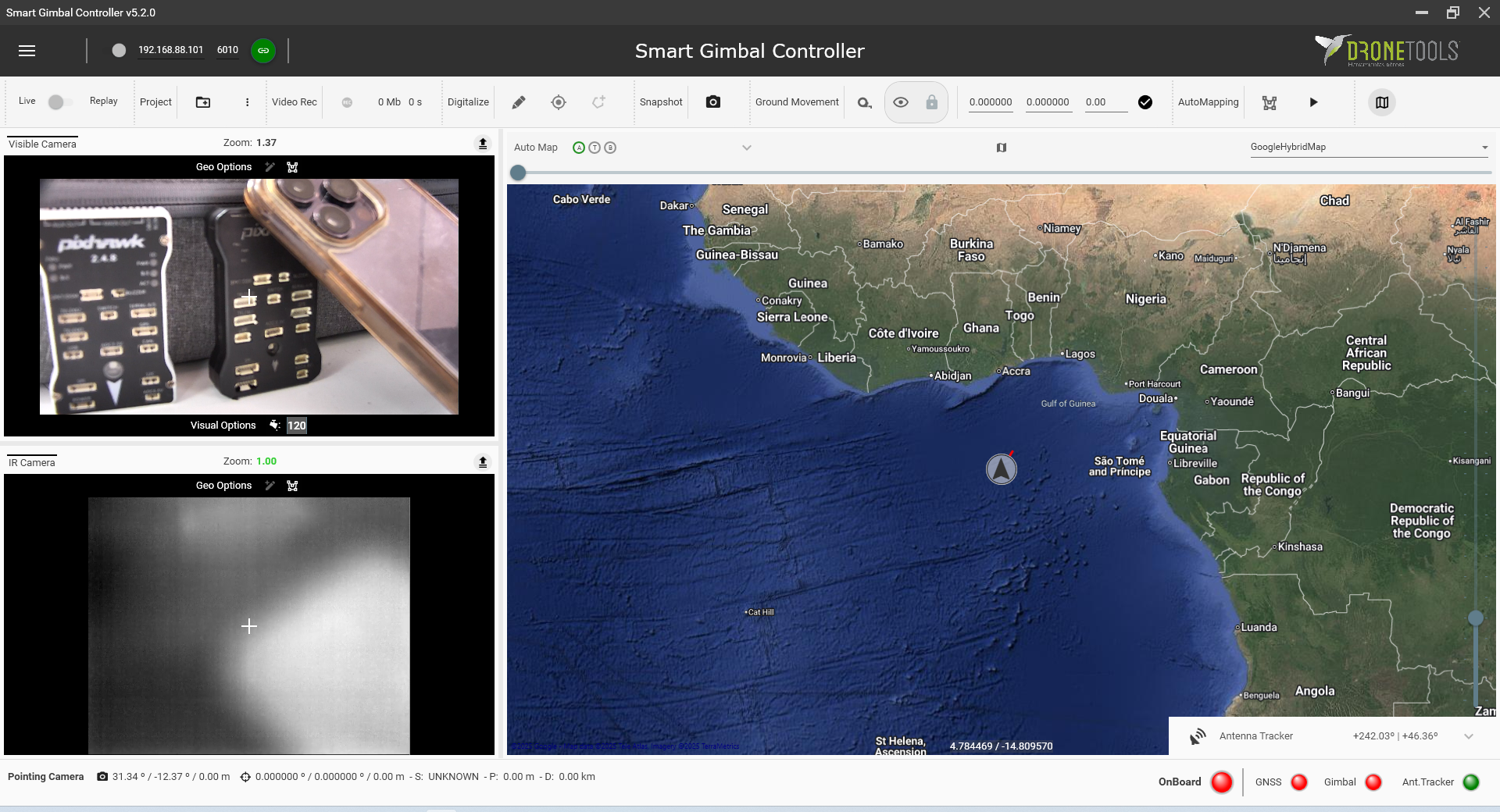 Smart Gimbal Manager Interface